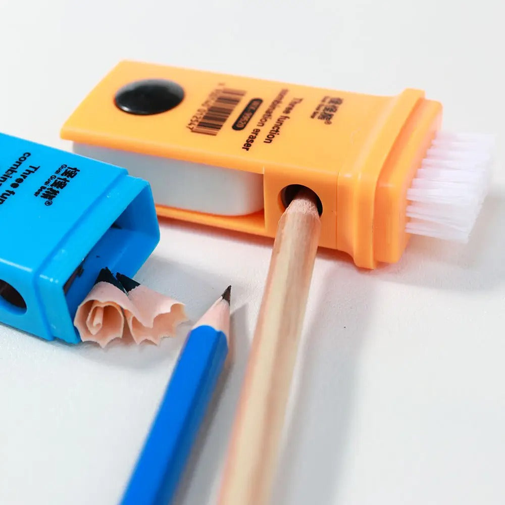 3-in-1 Sharpener & Eraser & Brush