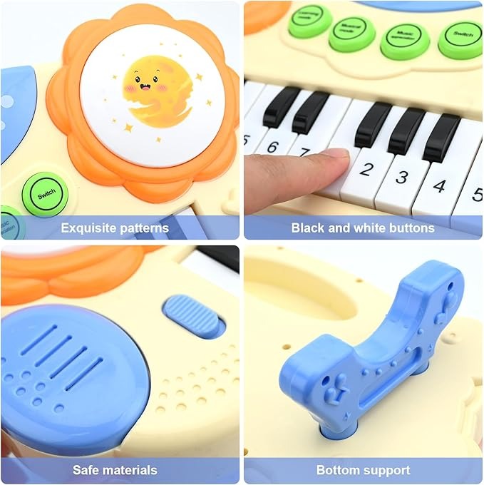 Multi-functional Kids Musical Piano with Light