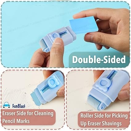 Creative 2-IN-1 Roller Push-Pull Eraser