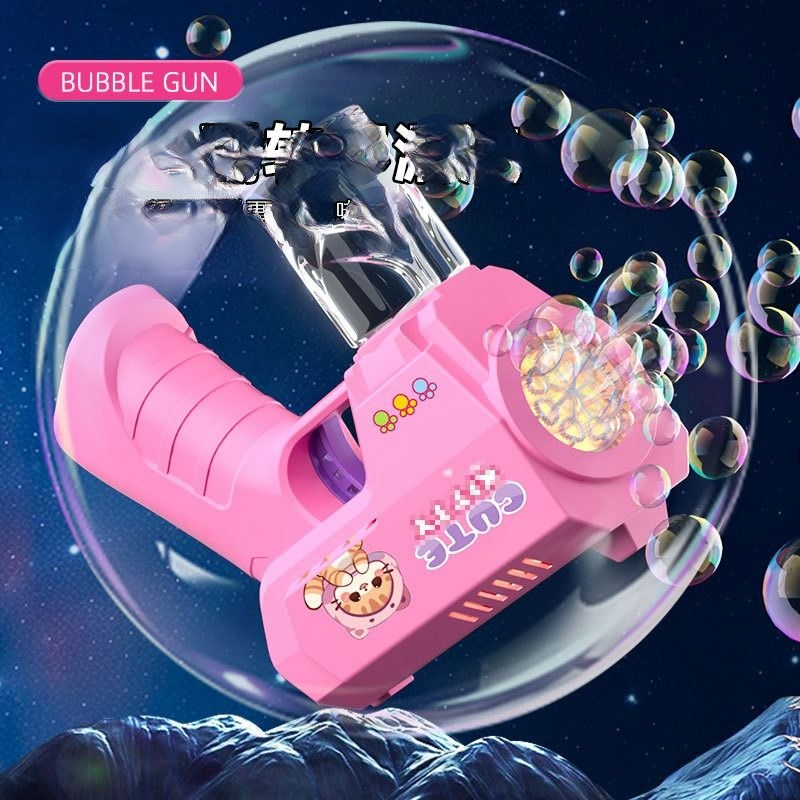 Electric Automatic Bubble Machine Gun