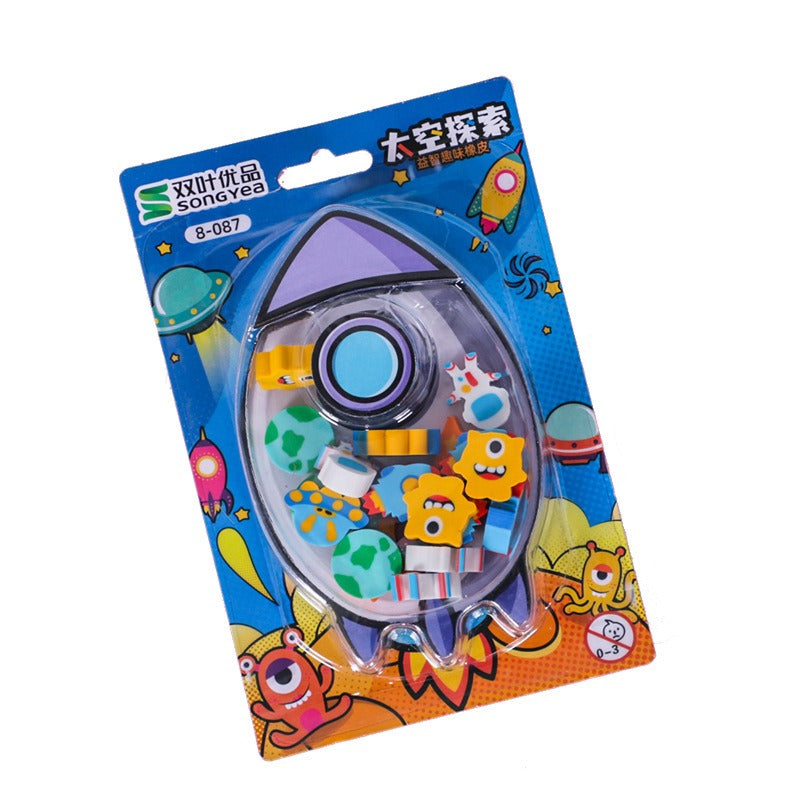 20PCs Space Theme Erasers Set