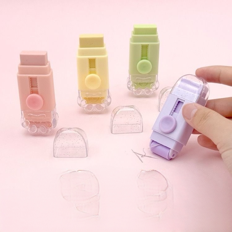 Creative 2-IN-1 Roller Push-Pull Eraser