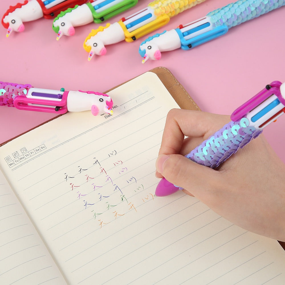 6-In-1 Sequin Ball Pen