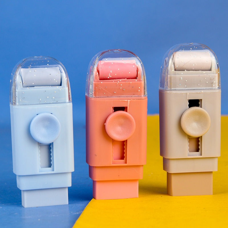Creative 2-IN-1 Roller Push-Pull Eraser