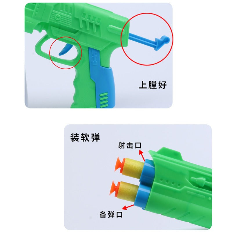 2PCs Set Soft Foam Bullet Gun Toy