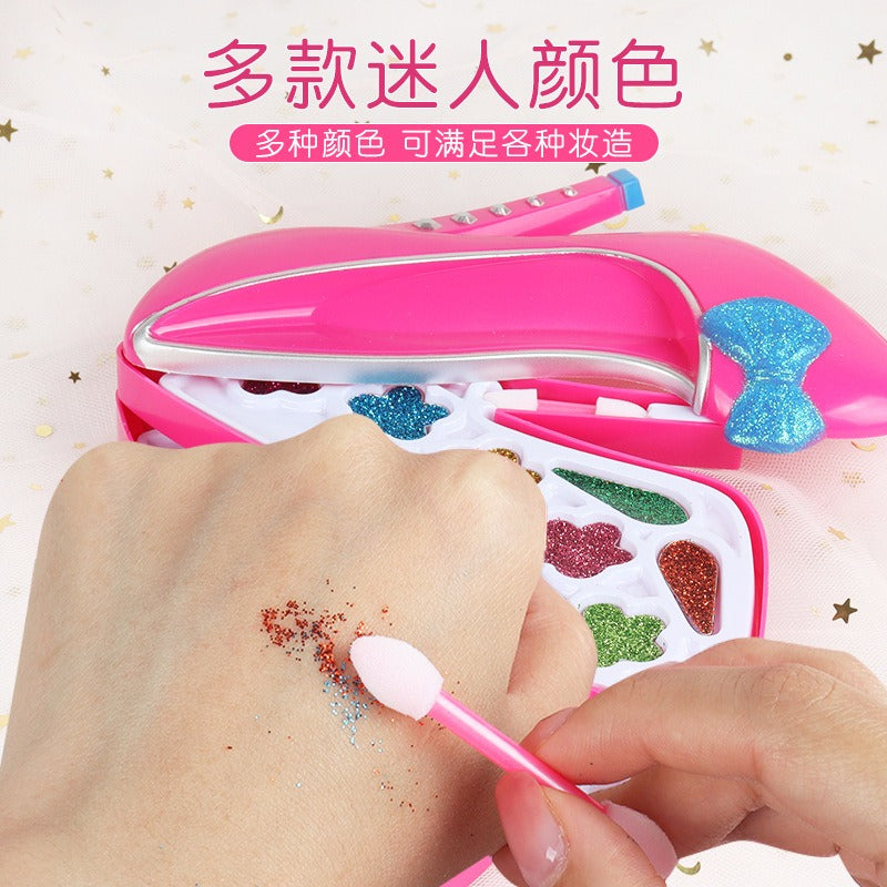 Mini Portable Sandal Shape Kids Makeup Kit