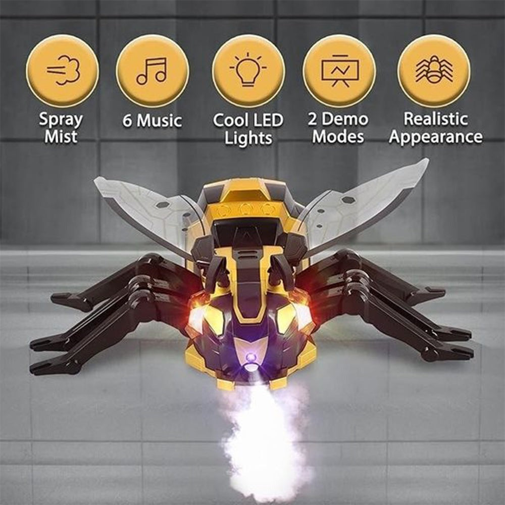 Remote Control Bee Toy With Light, Sound & Spray
