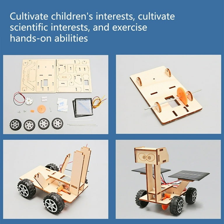 Educational Puzzle Wooden Solar Car Experiment