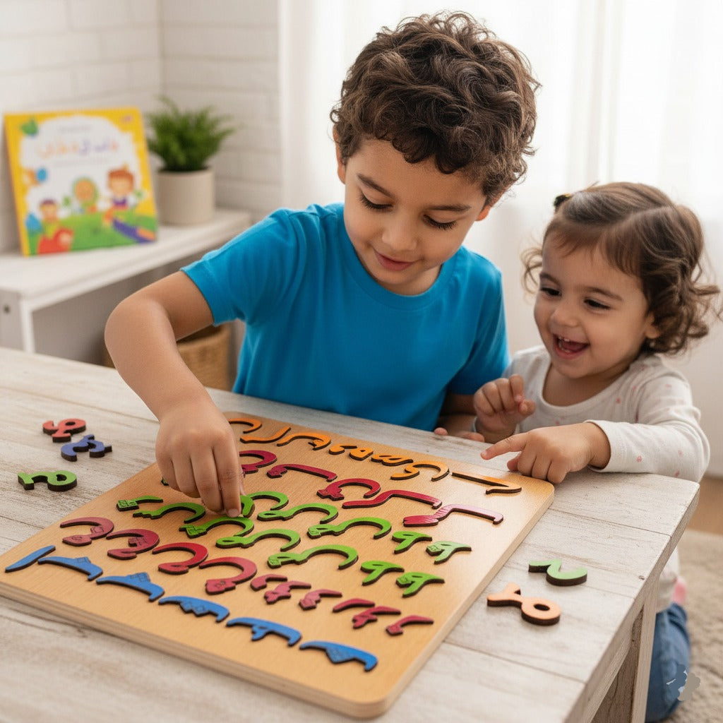 Educational Urdu Learning Wooden Board