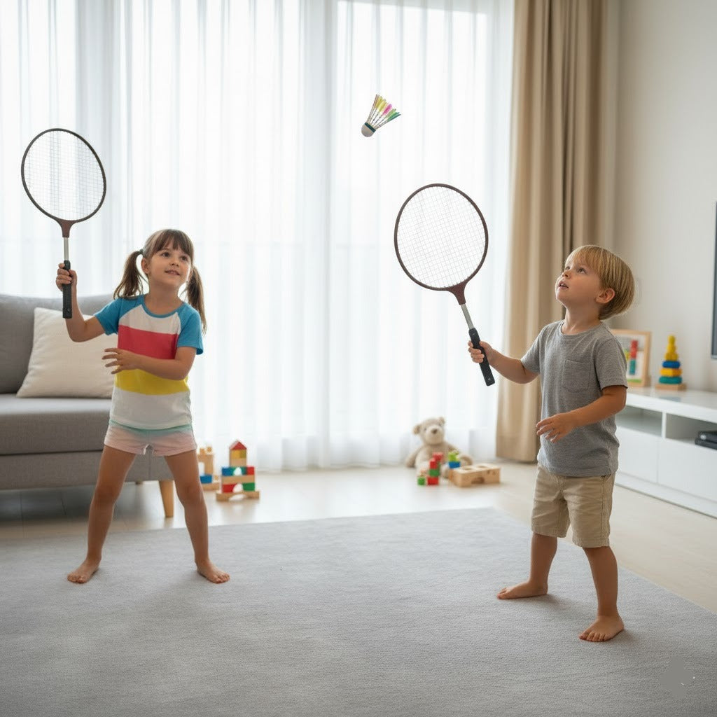 2PCs Plastic Badminton Racket