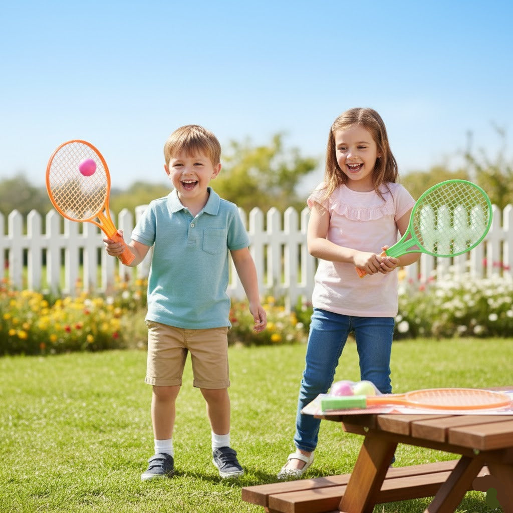 2PCs Plastic Badminton Tennis Set