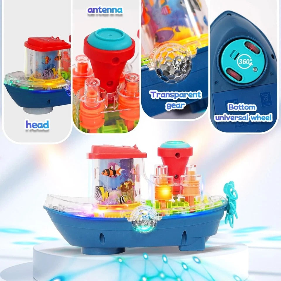 Musical & Light Gear Cool Boat Toy