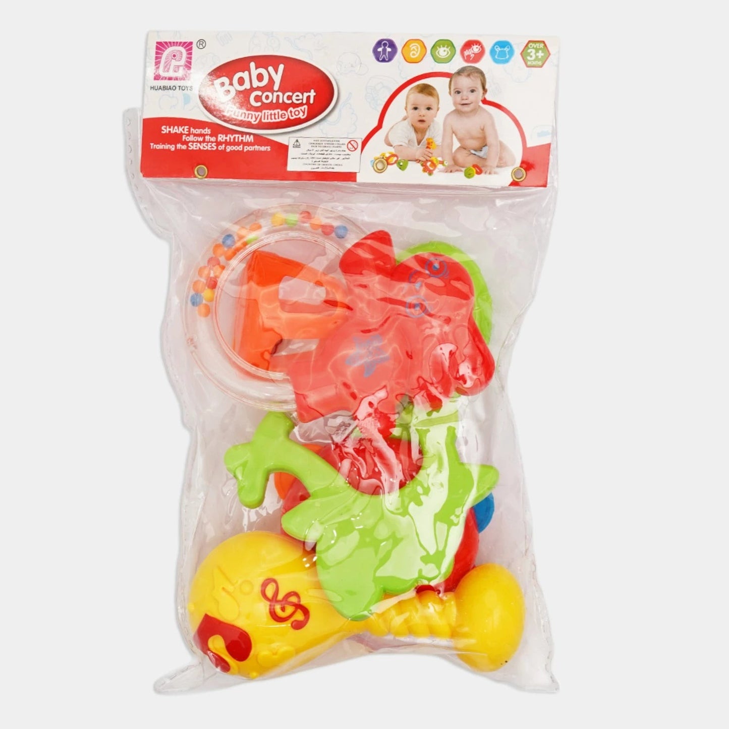 Pack of 5 - Plastic Baby Rattle Set (Imported)