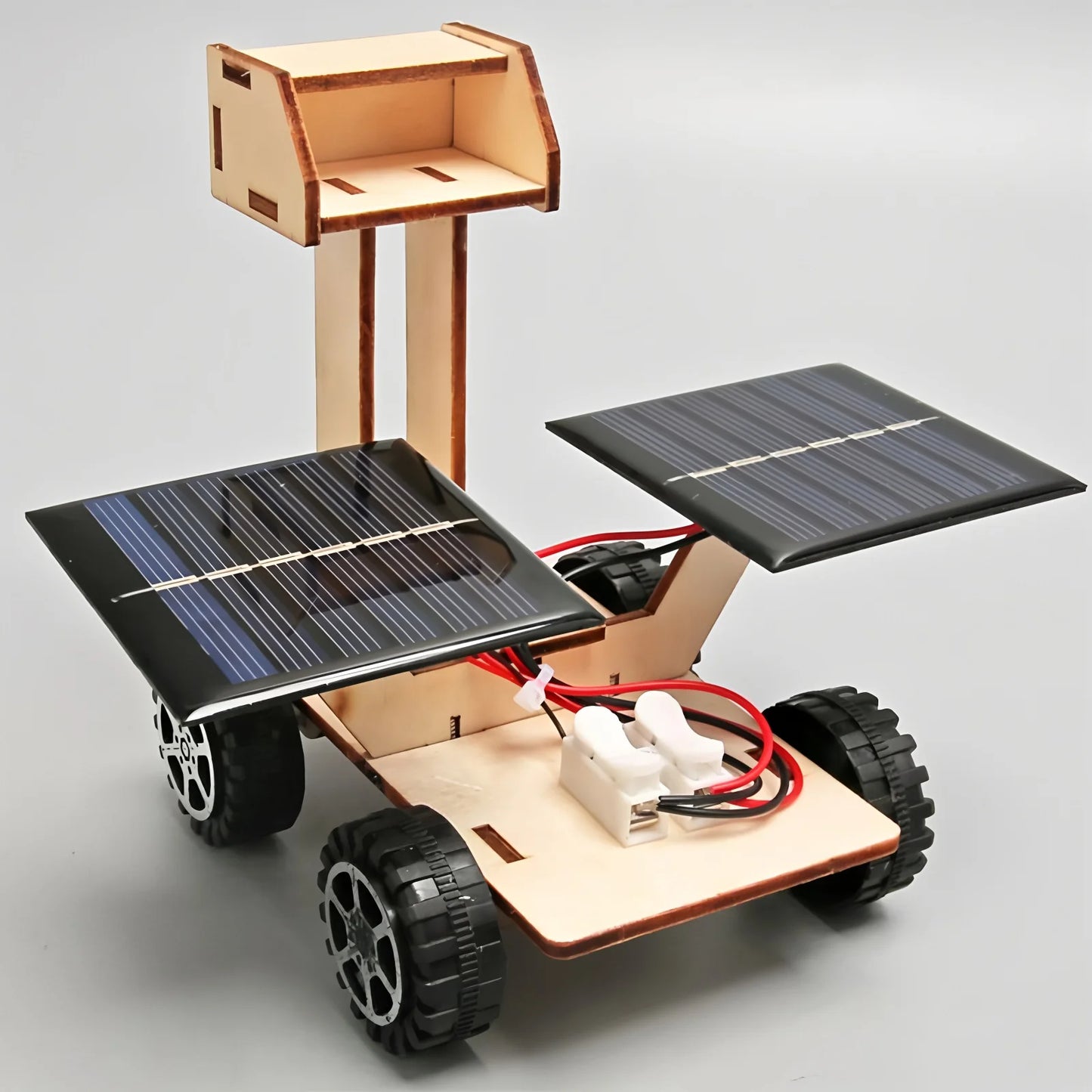 Educational Puzzle Wooden Solar Car Experiment