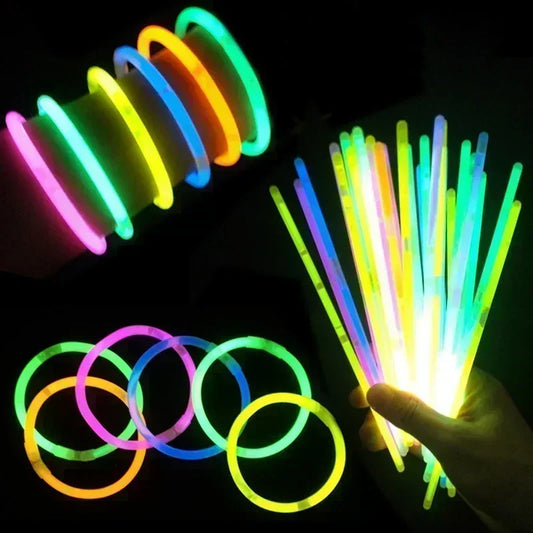 6PCs Mix Colour Glow Stick Necklace