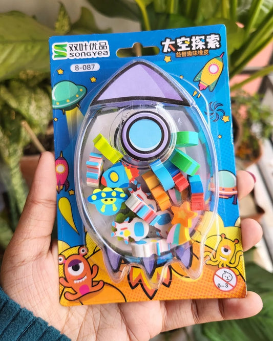 20PCs Space Theme Erasers Set