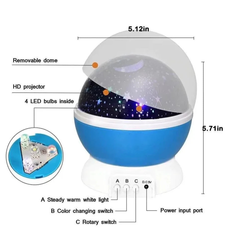 LED Rotating Sky Star Projector Light