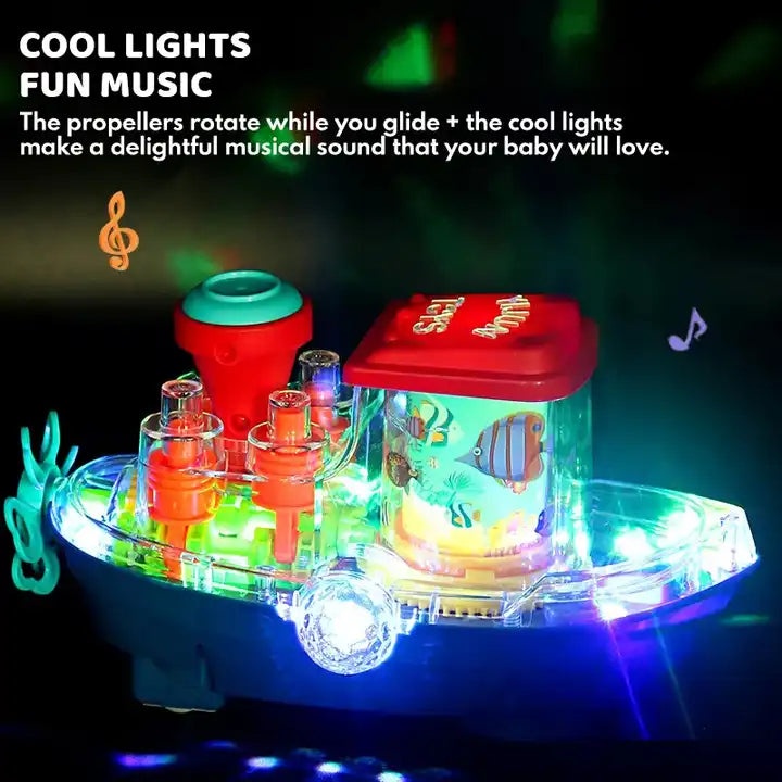 Musical & Light Gear Cool Boat Toy