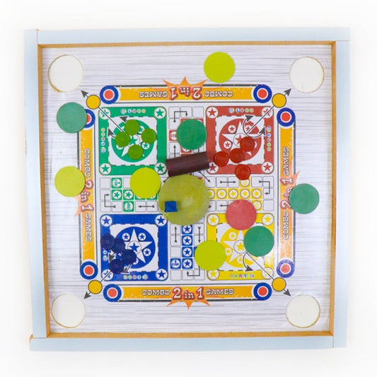 2 in 1 Ludo & Carrom Board Game