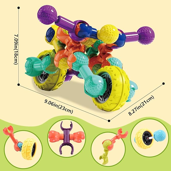 21 Pcs DIY Building Block Toy Set (Motorcycle)