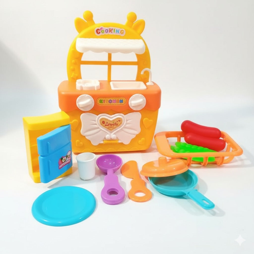 12PCs Plastic Kids Playing Kitchen Set
