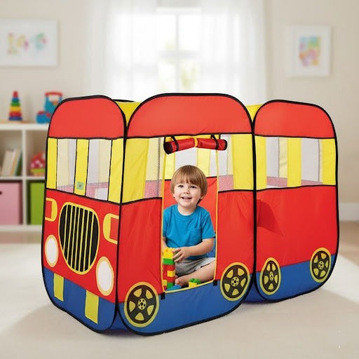 Kids Bus Shape Pop Tent House