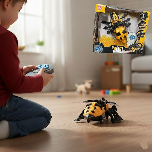 Remote Control Bee Toy With Light, Sound & Spray