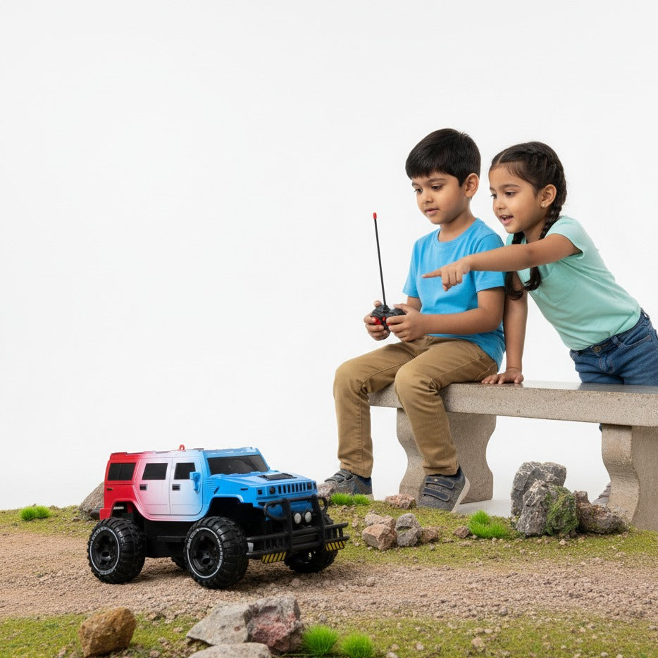 Rechargeable Remote Control Smoke Jeep