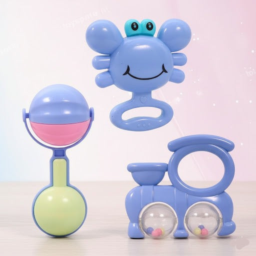 Pack of 3 Baby Rattle Set