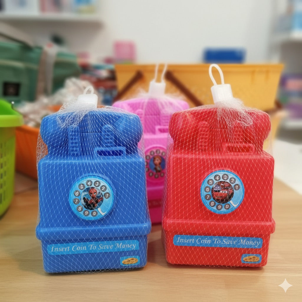 Telephone Shape Plastic Coin Box