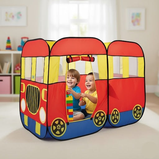 Kids Bus Shape Pop Tent House