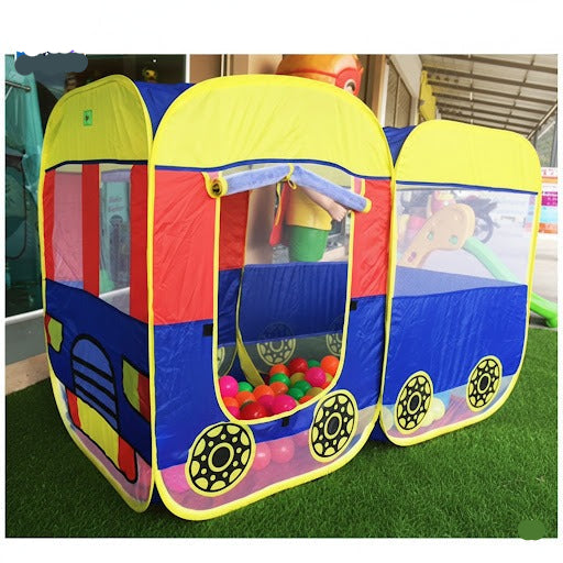 Kids Bus Shape Pop Tent House