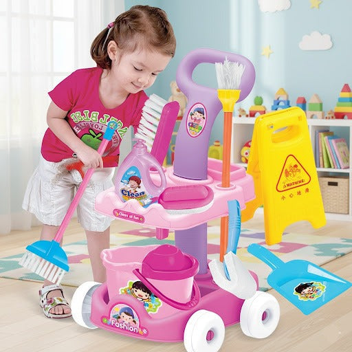 10 Piece Cleaning Car Play Set