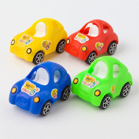 Pack of 4 - Plastic Mini Cars Set