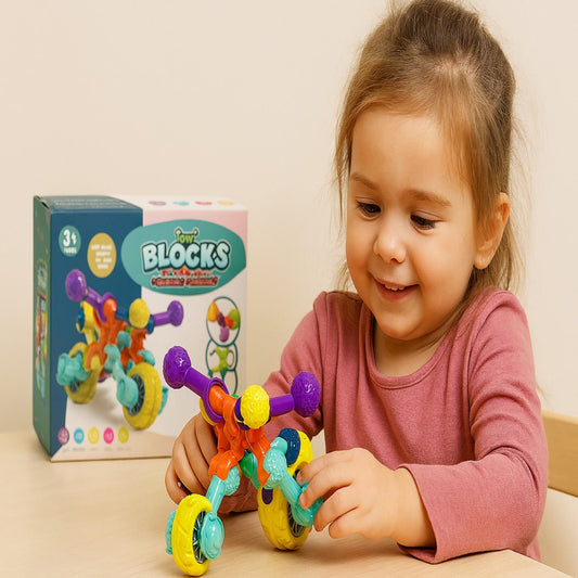 21 Pcs DIY Building Block Toy Set (Motorcycle)