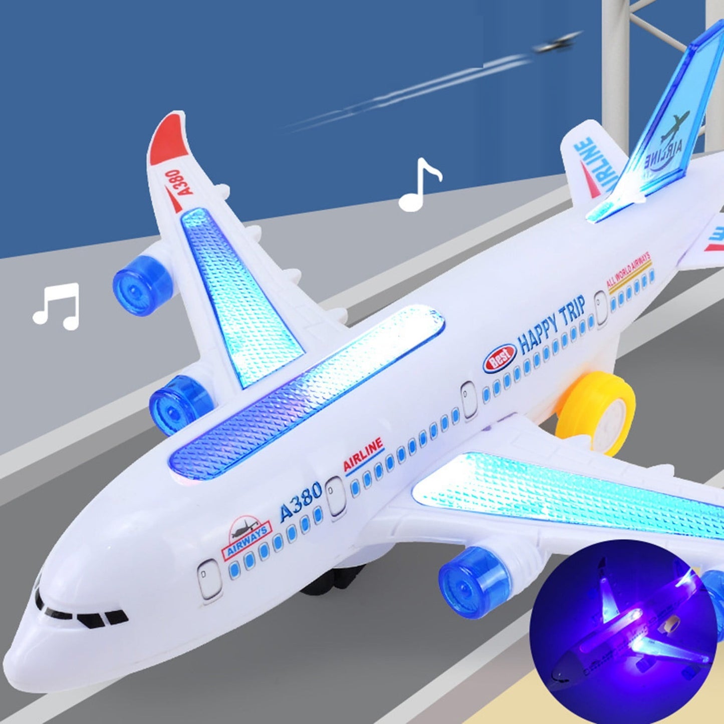 Musical Light Air Plane Toy (Big Size)