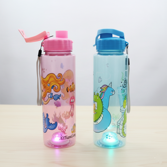 Cartoon Printed LED Water Bottle 500ml