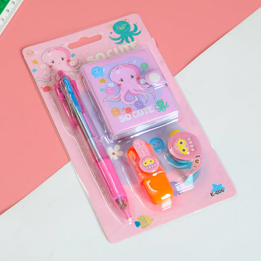 4 In 1 - Kids Stationery Set