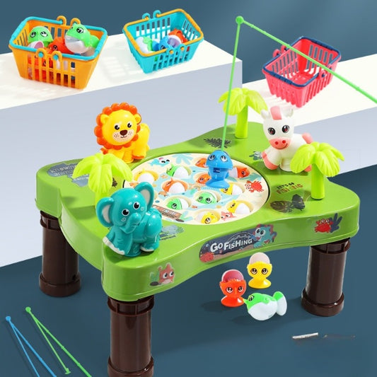 Kids Musical Zoo Fishing Game