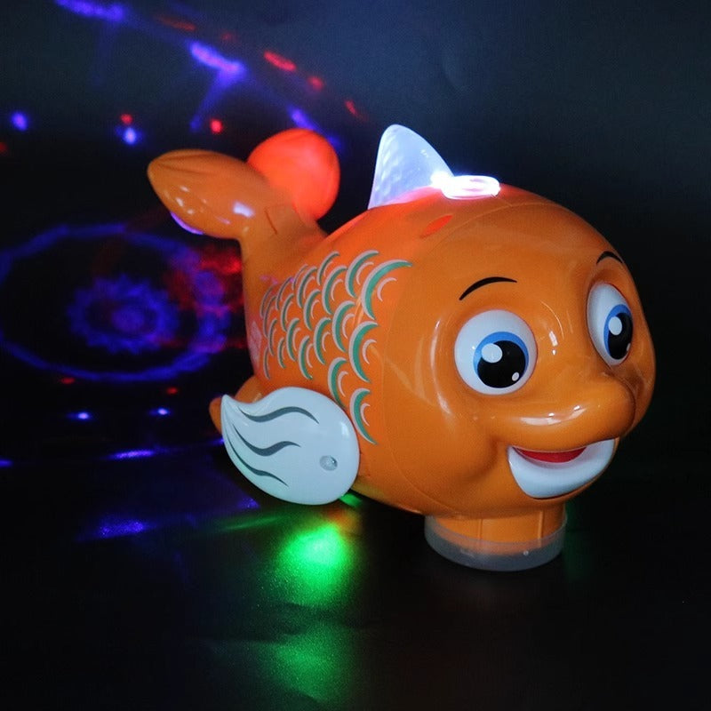 Kids Musical Balloon Blowing Fish Toy