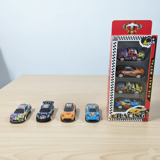 4PCs Die Cast Racing Car