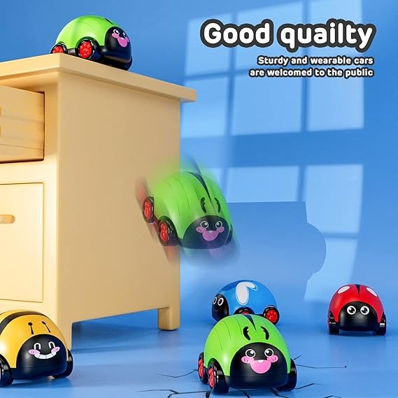 Pullback Fraction Animal Car Toy