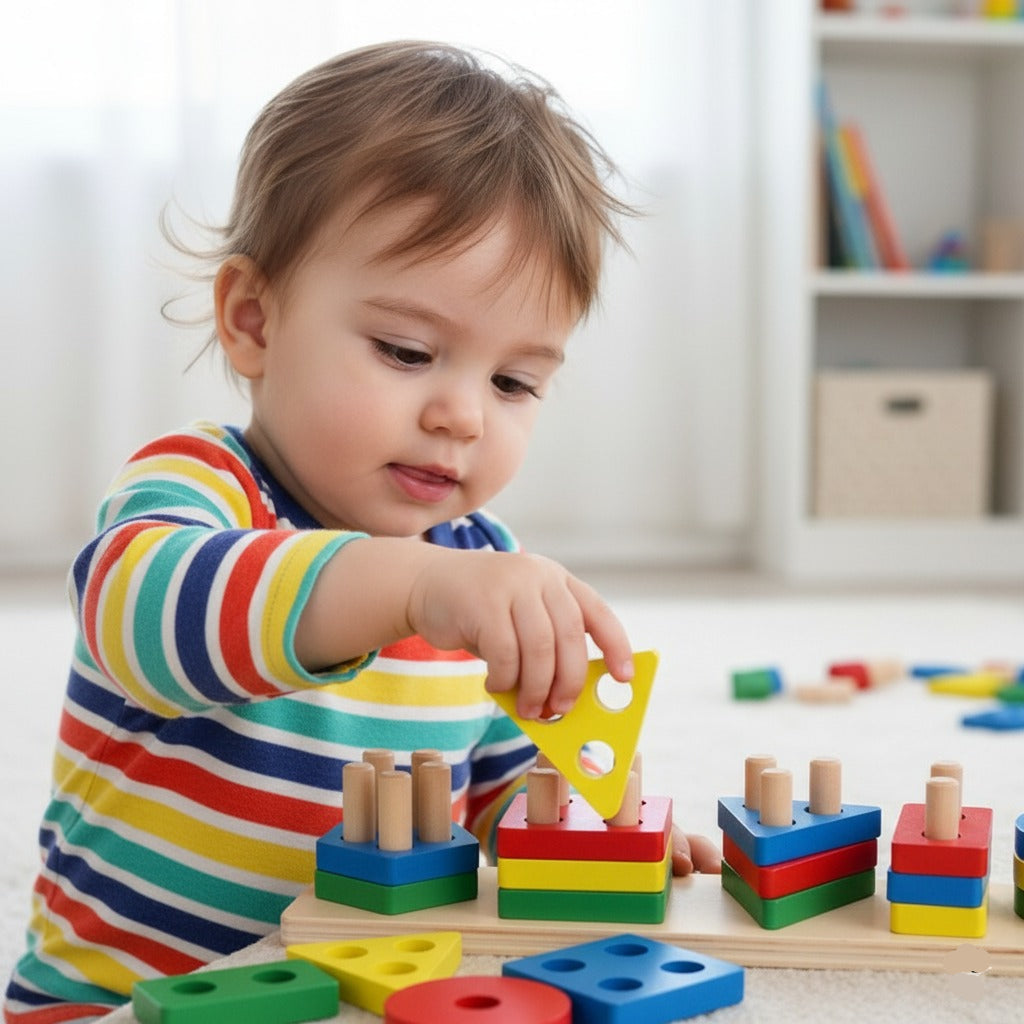 Learning Geometric Shape Set Column Matching Game