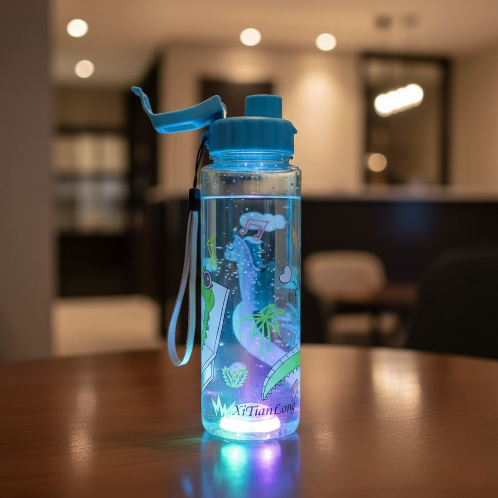 Cartoon Printed LED Water Bottle 500ml