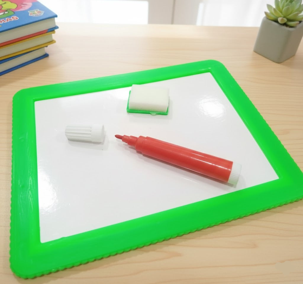 Kids Writing White Board with Marker & Mini Duster