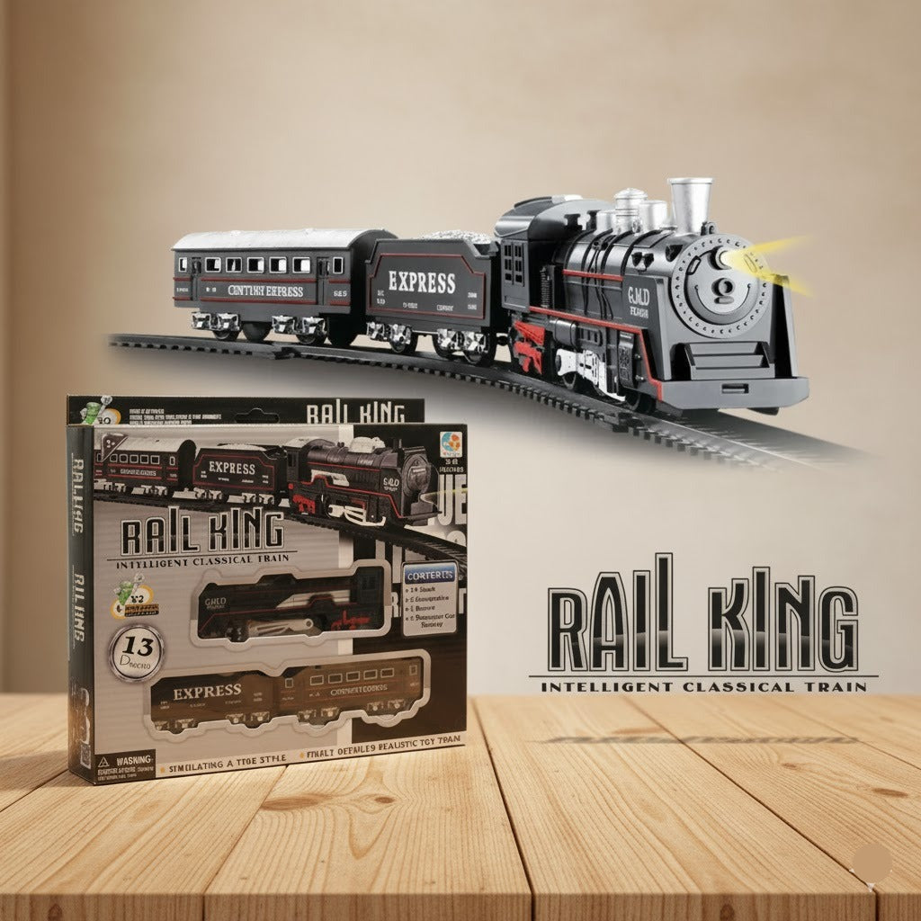 13Pcs Black Rail Track Train Toy