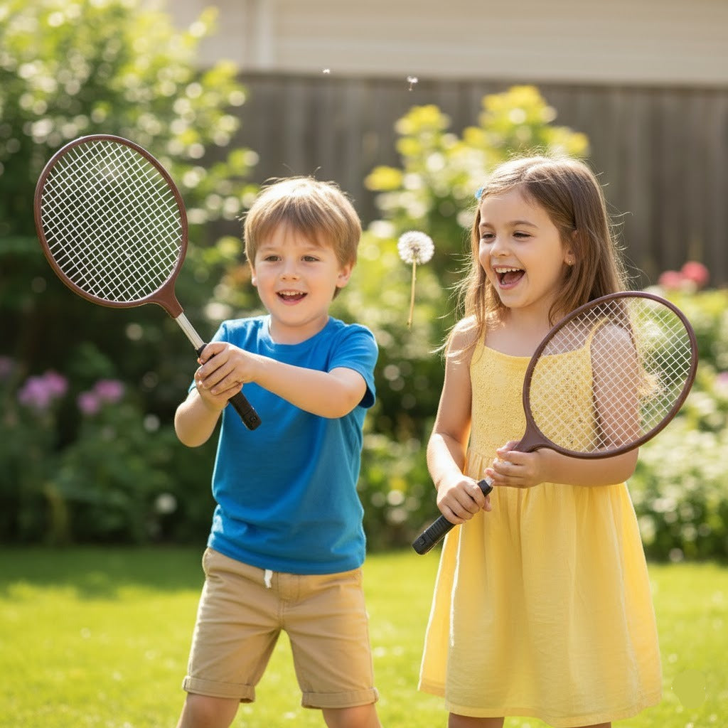 2PCs Plastic Badminton Racket