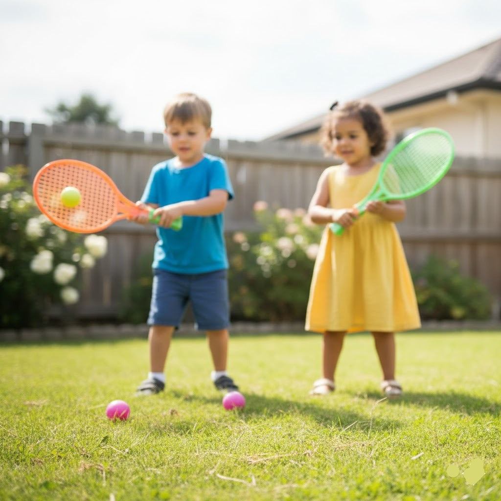 2PCs Plastic Badminton Tennis Set