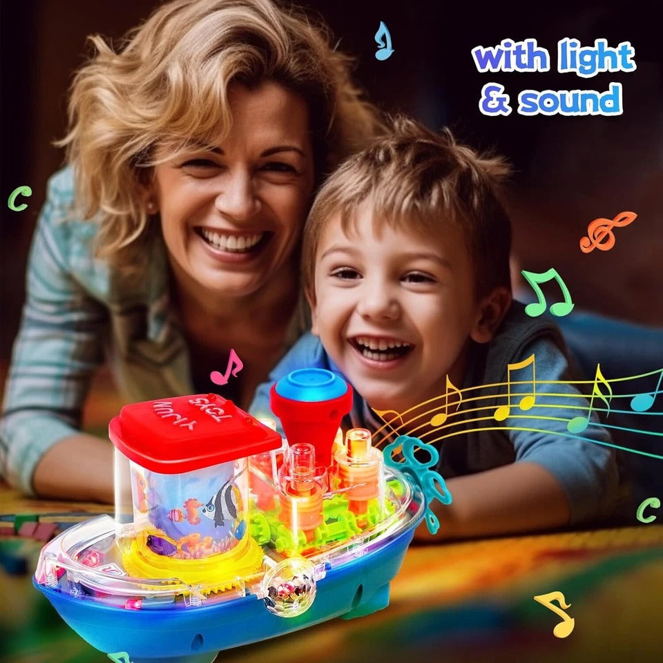 Musical & Light Gear Cool Boat Toy